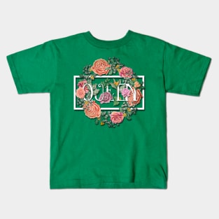 Floral Queen Wreath Kids T-Shirt